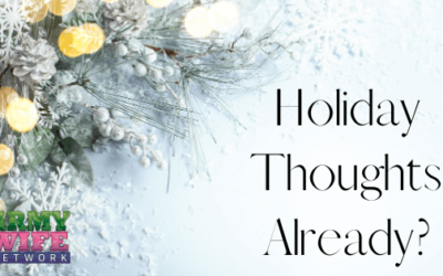 Holiday Thoughts Already?