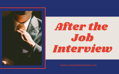 After the Job interview