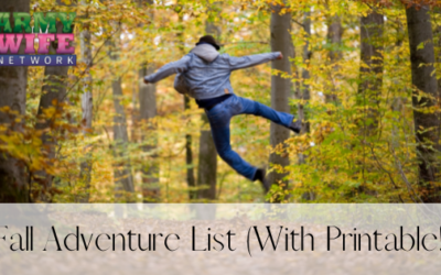 Fall Adventure List (With Printable!)