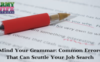 Common Grammar Errors That Can Scuttle Your Job Search