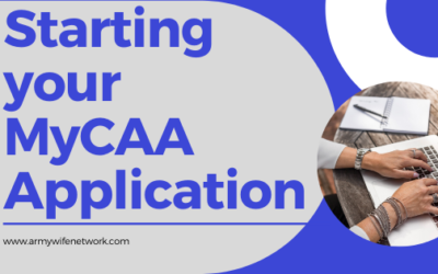 Starting Your MyCAA Application
