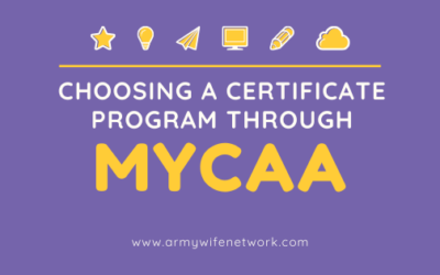 Choosing a Certificate Program Through MyCAA