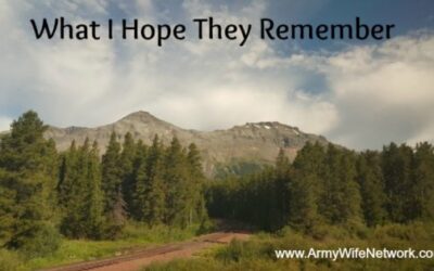 What I Hope They Remember