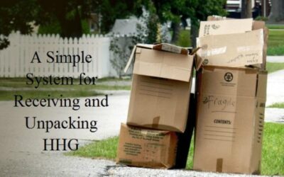 5 Tips for Receiving and Unpacking HHG