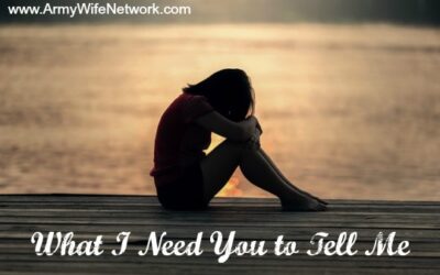 What I Need You to Tell Me