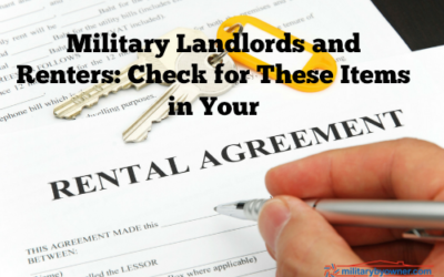Check for These Items in Your Rental Agreement