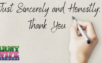 Just Sincerely and Honestly: Thank You