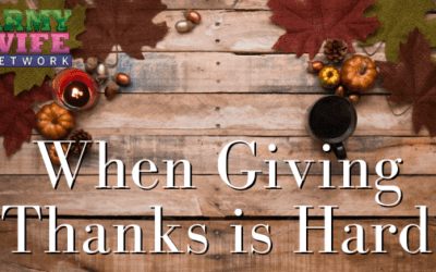 When Giving Thanks is Hard