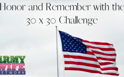 Honor and Remember with the 30 x 30 Challenge