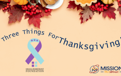 Three Things for Thanksgiving